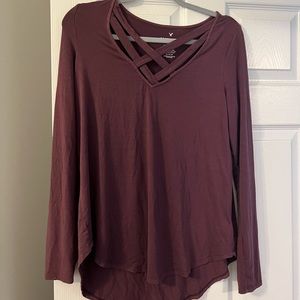 American eagle long sleeve soft & sexy shirt size medium